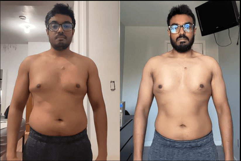 Fayaz - Team PL Fayaz 30-day transformation working 40 hours a week away from home in Canada, Pratyush Liftz client