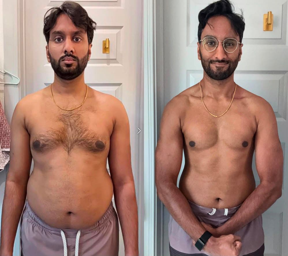 Dad rebuild - Team PL 32-year-old dad lost 26 lbs in 6 months without giving up family time, Pratyush Liftz client