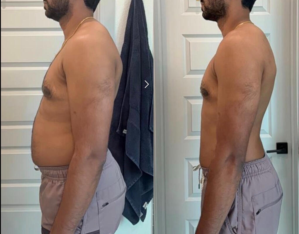 32-year-old dad lost 26 lbs in 6 months without giving up family time, Pratyush Liftz client