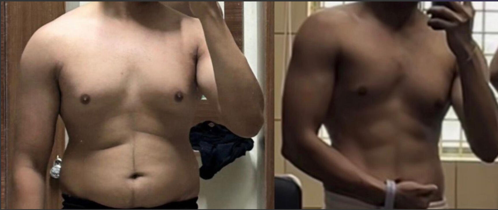Garv 10-month transformation as a complete beginner, fat lost and muscle built, Pratyush Liftz client